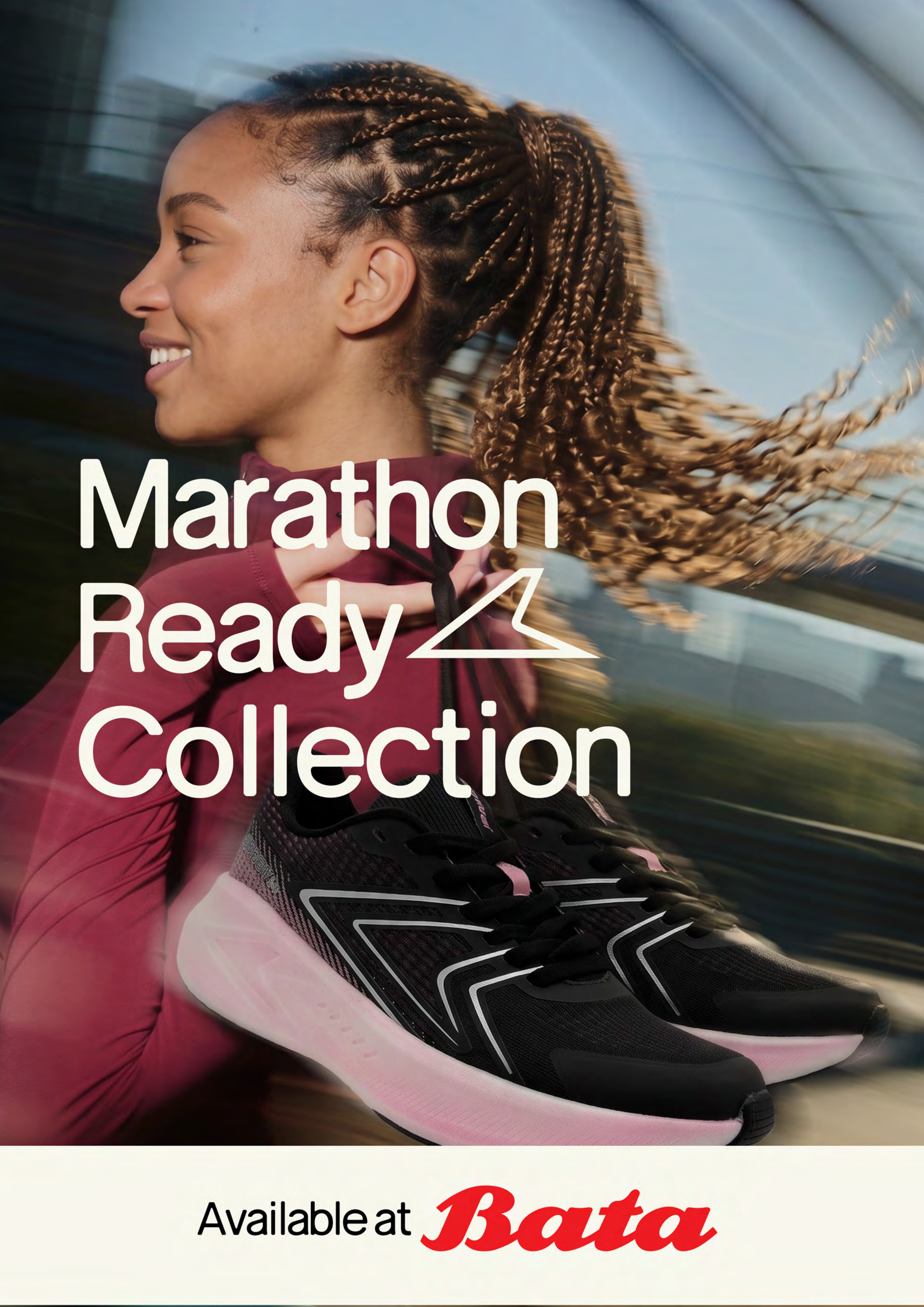 Power every stride. Take on the Absa Marathon with Bata Power Sneakers—engineered for comfort, performance, and the confidence to go the distance.